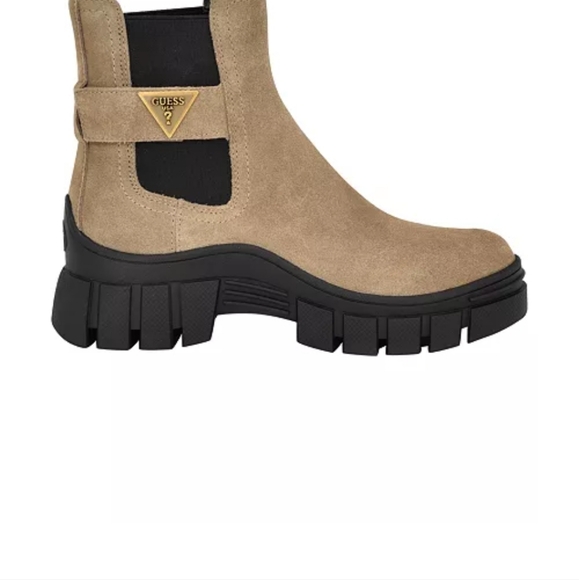 Guess Tan Ankle Boots with Black Sole - Picture 2 of 10